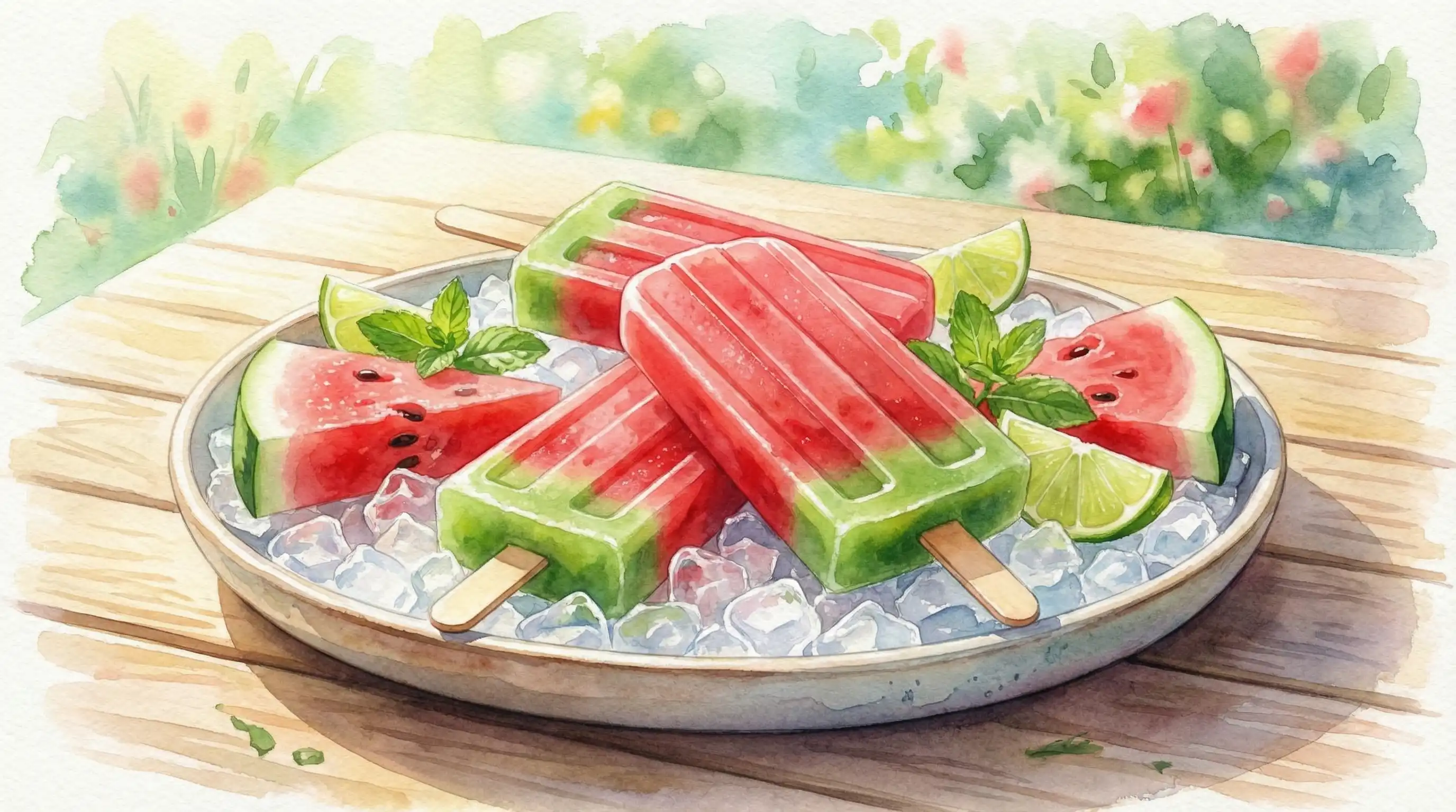 西瓜冰棍夏日甜品 - 吃瓜黑料